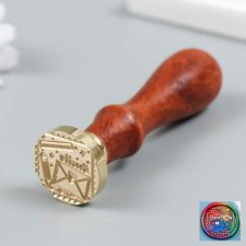 Printing for wax with a wooden handle 