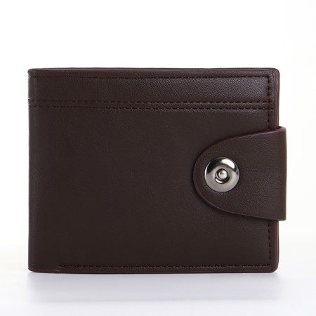 Male purse on a magnet, brown color-2