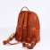 Women's backpack made of artificial leather with a zipper, 3 pockets, red color