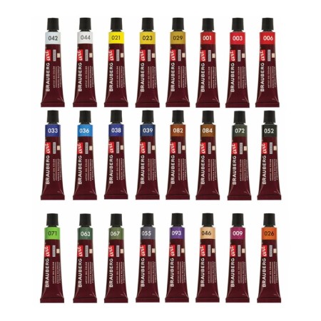 Oil art, set 24 colors x 12 ml, Brauberg Art Premiere-2