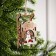 Christmas tree toy "Sani with a snowman", from batteries, a glow of RGB