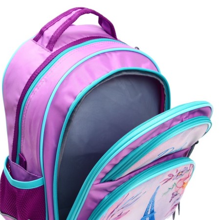School backpack, 36 x 23 x 13 cm, ergonomic back, calligrata p "Paris"-9