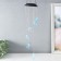 Wind music with illumination from the solar battery "Stars-Cristals" 13x13x55 cm