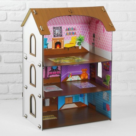 Designer "Puppet House. Maria" Plywood: 3 mm