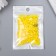 Decor for creativity plastic "Half of beads. Yellow mother-of-pearl" d = 3-10 mm, set 10 grams
