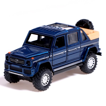Metal machine "SUV", inertia, light, sound, doors and hood open, color mix-8