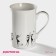 Porcelain share mug "Black cats", 300 ml, white color