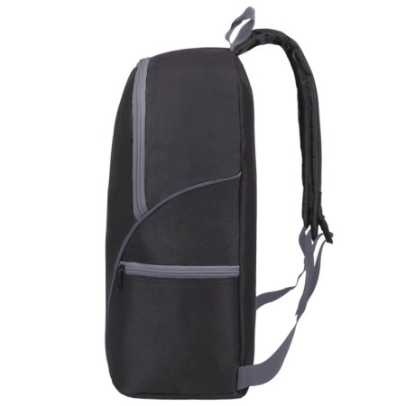 Staff trip universal backpack, 2 pockets, black with gray details, 40x27x15.5cm, 270787-4