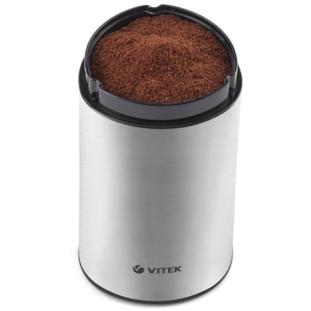 Vitek VT-1544 coffee grinder, electric, knife, 200 watts, 70 g, silver-2