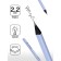 Black -granographic pencil Berlingo "Instinct", HB, three -sided, black tree, sharpened