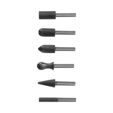 A set of balls on wood and tundra plastic, sandblasting, shank 6 mm, 6 pcs.-1