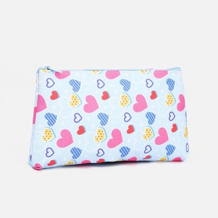 Cosmetic bag with lightning, blue/multi -colored color