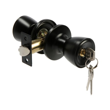 Latch 1203, with a key, matte black color-1