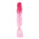 Zumba Kanecalon is two-tone, corrugated, 60 cm, 100 g, raspberry/light pink color