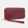 Women's wallet on lightning, burgundy color