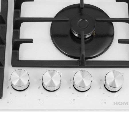 Honel Homsar HGG646WH, gas, 4 burners, white-5