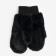 Female mittens, black color, size 18