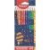 Pencils 12 Pixel Party colors, plastic, decorated, triangular, cardboard packaging with a suspension