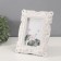 Photo frame plastic 10x15 cm "Leaves, patterns" white 22.7x17.5 cm
