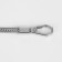 A chain for a bag, with carbines, d = 6 mm, 60 cm, silver color
