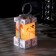 LED figure “White Gift with a snowman” 6.3 × 11.5 × 6.3 cm, plastic, batteries AAAX3 (not in the kit), flame effect