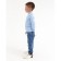 School turtleneck for children, blue color, height 152