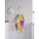 Apron kitchen with a photo print "Rainbow from umbrellas", adjustable, size OS