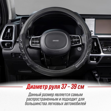 SkyWay Racer-1 m, black eco-leather brawl, s01102414-6