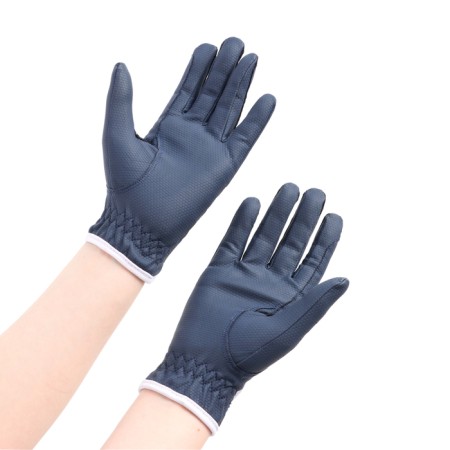 Taia Equestrianism riding gloves, size l, blue ve tg4-blue-4