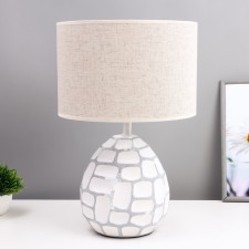 Camilla table lamp E27 40W white-gray 27.5x27.5x42.5 cm Risalux