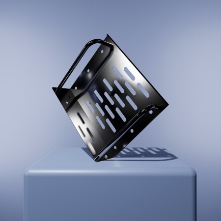 Wall soap dish, 14.5 × 11.5 × 5 cm, steel-7