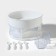 Organizer for spices rotating with 4 cells, 2-tier D-23 × 13.5cm, white color