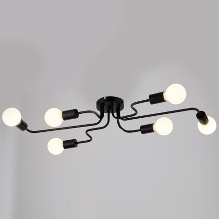 Chandelier 53062/6 6x5W E27 Black 84x45x14cm