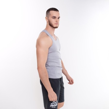 T -shirt male, gray color, size 56-2