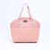 Bag Tout on fasteners, pink color