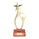 The Cup “The First is the Best”, award figure, gold, plastic, 18 x 7 cm.