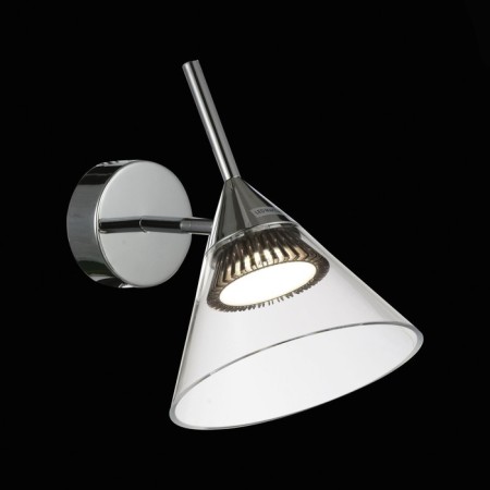 Sconces st. SL930.101.01. Cono. 1x7 W, LED, 4000K, 408 LM, 27x27 cm, chromium color-1
