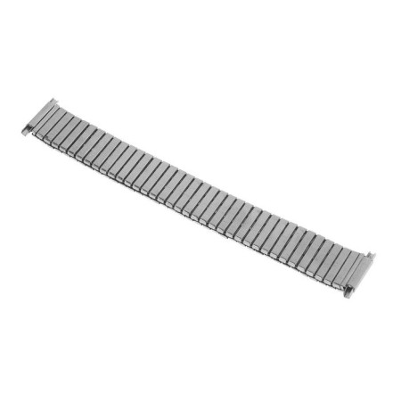 20 mm watch strap, metal, symmetrical fastening of links on the sides, silver-1