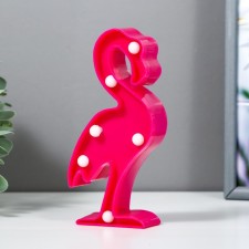 Flamingo nightlight 5 LED battery 3XAAA Pink 7.5x3x15.3 cm Risalux
