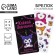 Keychain for keys with stickers in the Kuromi set, 4.9 x 10 cm