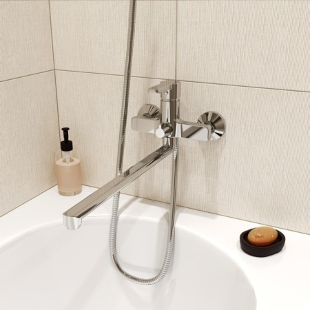 IDDIS SENSBL2I10WA bath mixer, single -leaf, with ceramic divertor, chrome-1