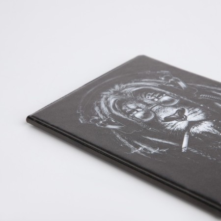 Passport cover, dark gray color-2