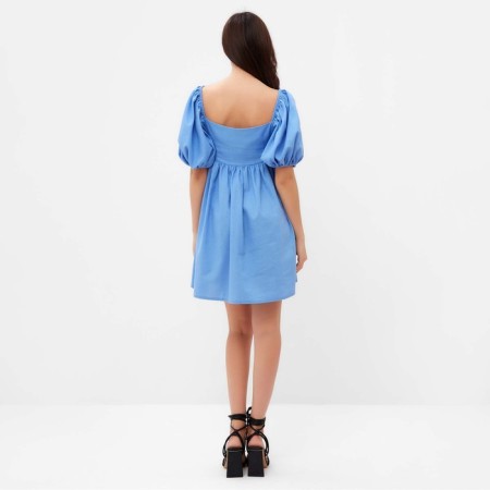 Women's dress with voluminous sleeves Mist Summer Time, Blue, p. 42-5