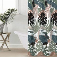 The bathroom curtain 