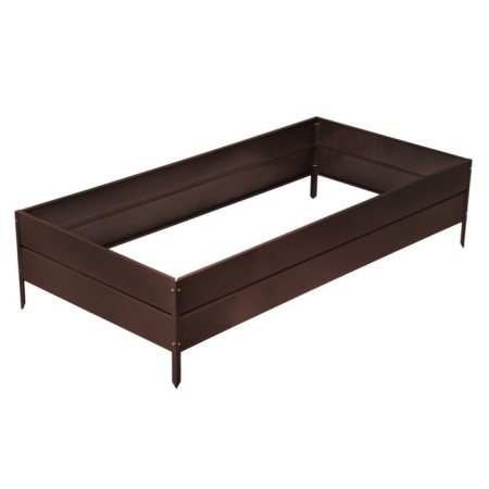 Glocked bed, 195 × 100 × 34 cm, brown, Greengo-7