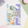 Postcard "With an anniversary 60!" Summer breakfast, embossing, congruff, a4