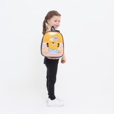 Baby backpack on lightning, blue color