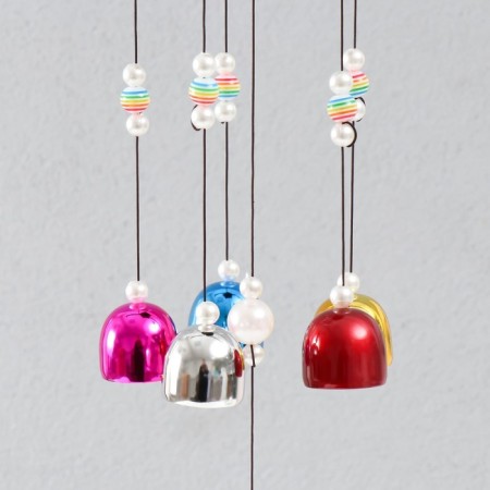 Wind Music Metal "Three Cash toads" 6 bells 55x8x8 cm-2