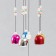 Wind Music Metal "Three Cash toads" 6 bells 55x8x8 cm
