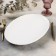 Porcelain oval porcelain Magistro "Blanche. Flower ", the color is white